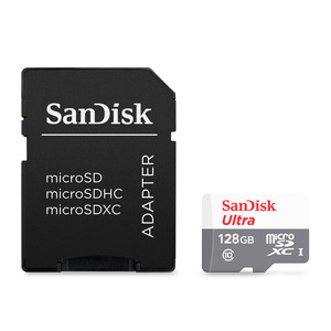 Memoria Micro SD con Adaptador Sandisk Ultra / 128gb / SDXC / UHS-I / Clase 10 Memoria Micro SD con Adaptador Sandisk Ultra / 128gb / SDXC / UHS-I / Clase 10
