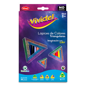 Lápices de Colores Vividel 36 piezas