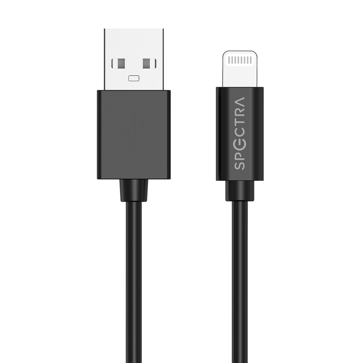 Cable Lightning a USB Spectra AL001-BK / 1 metro / Negro / iPhone / iPod / iPad