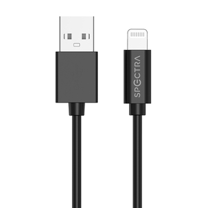 Cable Lightning a USB Spectra AL001-BK / 1 metro / Negro / iPhone / iPod / iPad Cable Lightning a USB Spectra AL001-BK / 1 metro / Negro / iPhone / iPod / iPad