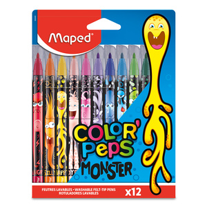 Marcadores Colorpeps Monster Maped / 12 piezas