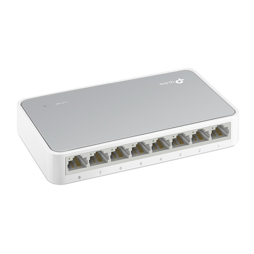 Mini Switch Fast Ethernet TP-Link TL-SF1008D / 8 puertos / Gris