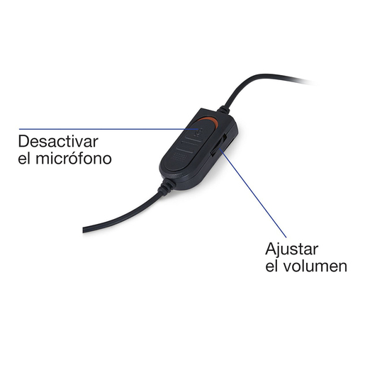 Audífono de Diadema Monoaural Verbatim 70722 Negro