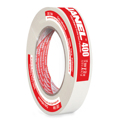 Cinta Adhesiva Janel 400 Doble Cara Transparente 12 mm x 50 m