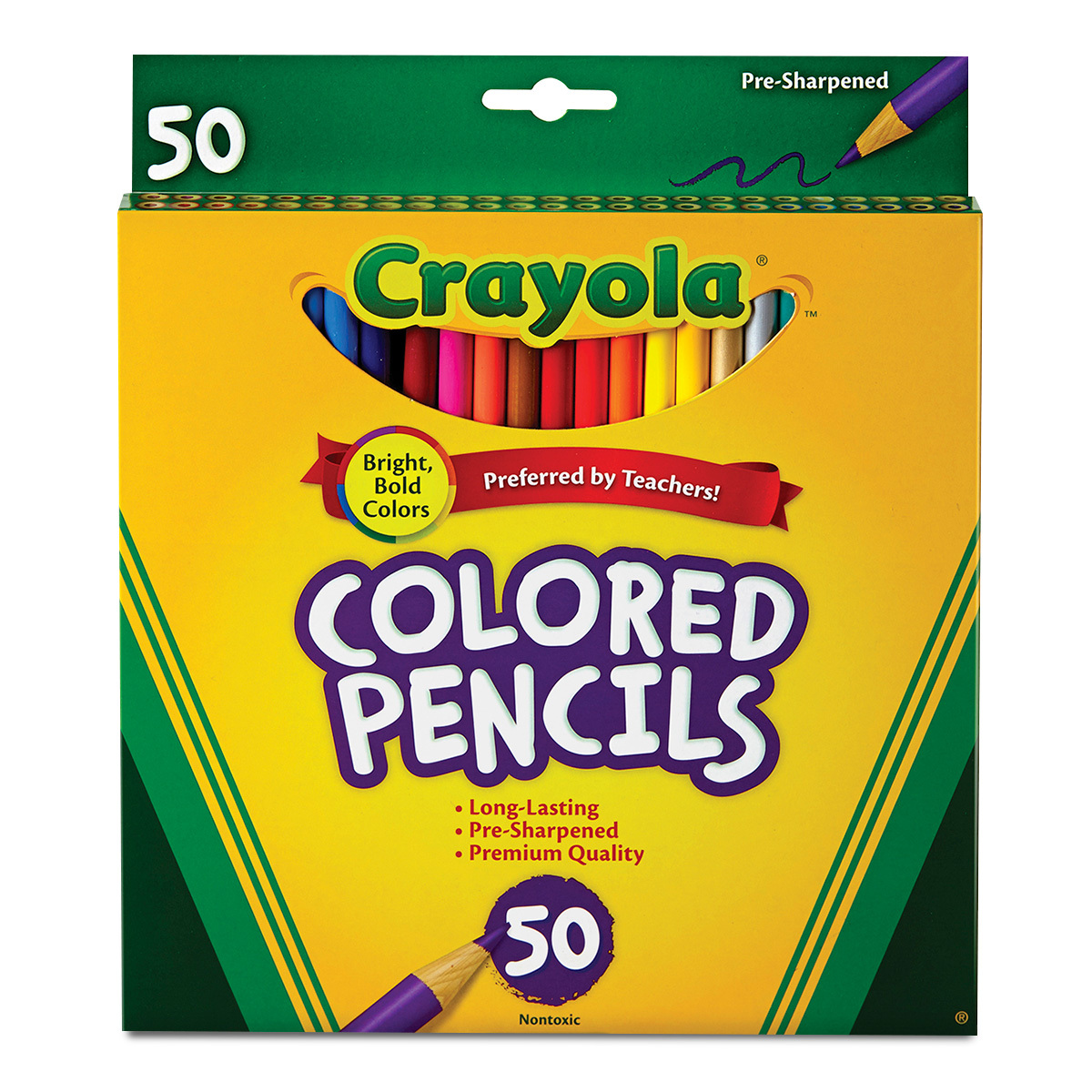 Mediador Humano caja de cartón Lápices de Colores Redondos Crayola Colored Pencils 50 piezas | Office  Depot Mexico