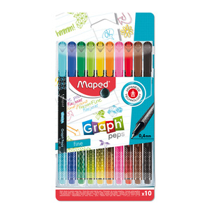 ROTULADORES MAPED GRAPH PEPS (COLORES, 10 PZS.)