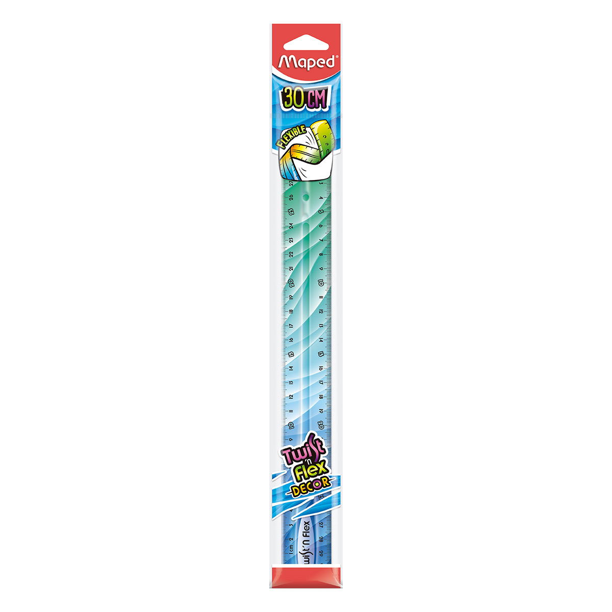 Regla Maped Twistnflex Decor Flexible 30 cm