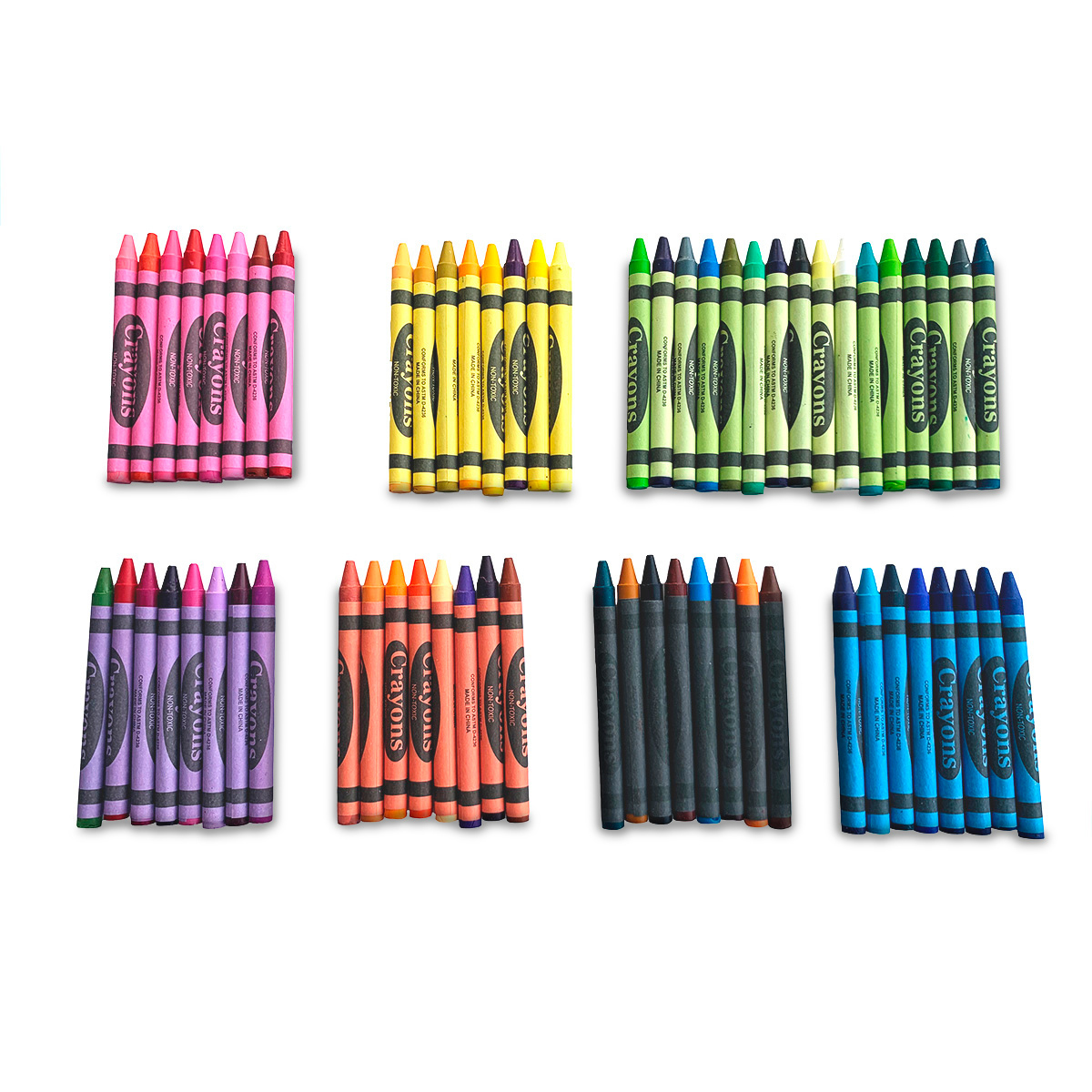 Set de Crayones con Sacapuntas Ticher Colores surtidos 64 piezas | Office  Depot Mexico