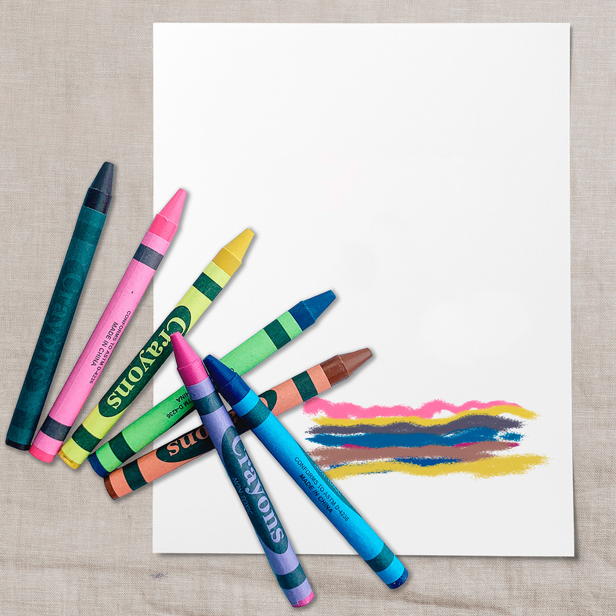 Set de Crayones con Sacapuntas Ticher Colores surtidos 64 piezas | Office  Depot Mexico