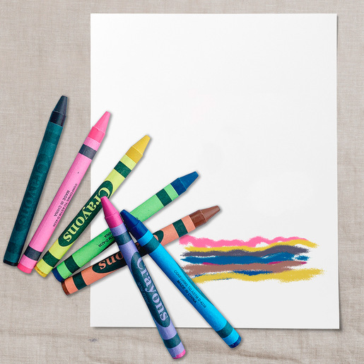 Set de Crayones con Sacapuntas Ticher / Colores surtidos / 64 piezas