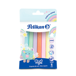 Crayones Triángulares Pelikan Colores Pastel 6 piezas Crayones Triángulares Pelikan Colores Pastel 6 piezas