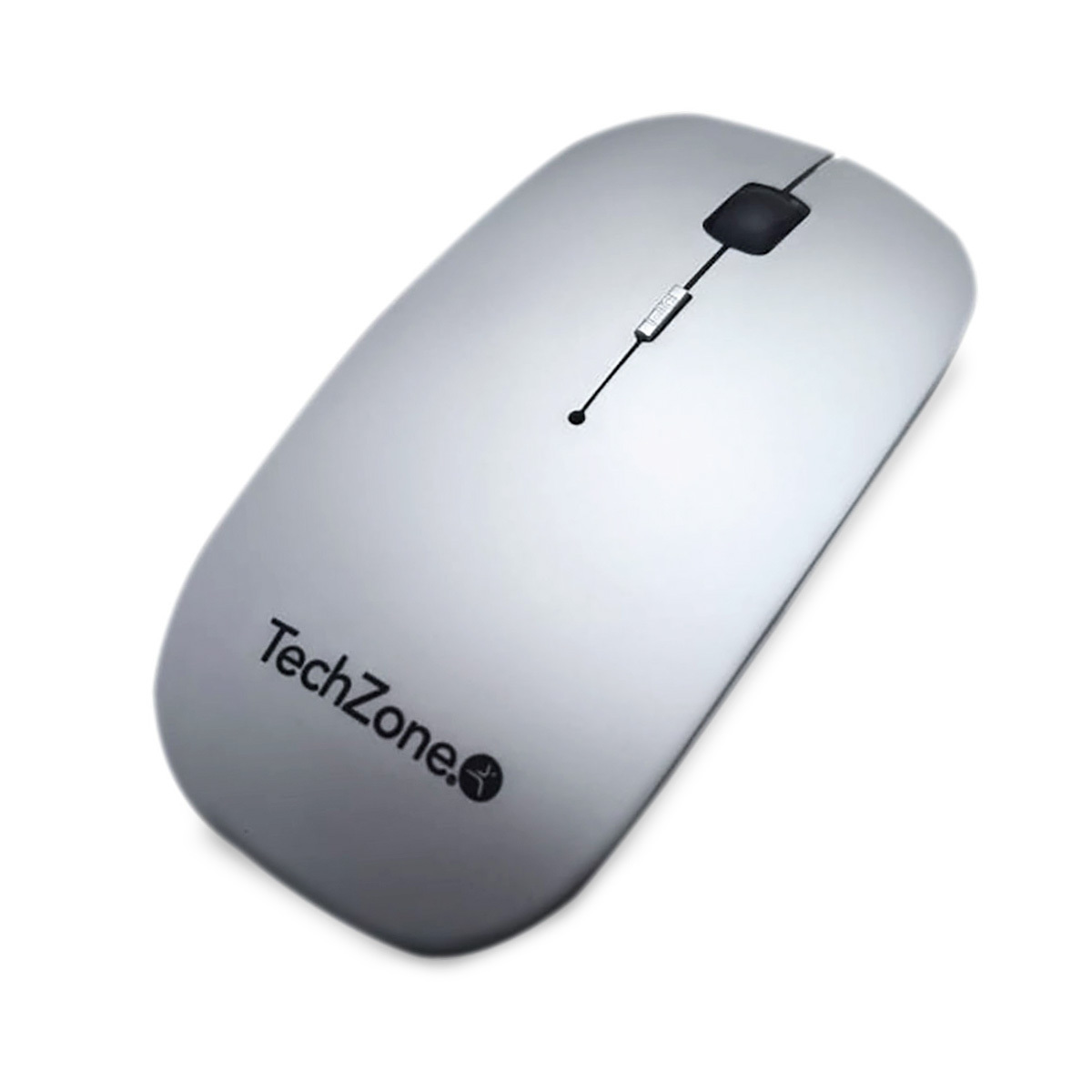 Mouse Inalámbrico y Mouse Pad TechZone TZ18MOUINAMP / Nano receptor USB / Plata / PC / Laptop / Mac