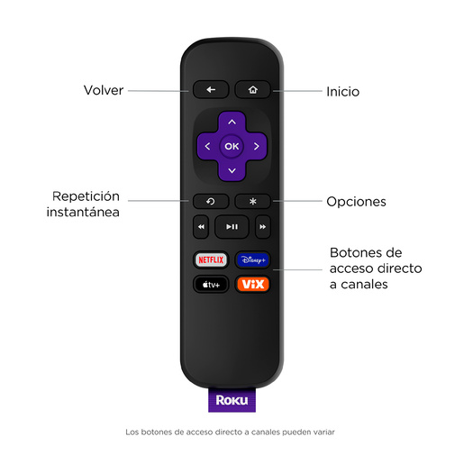 Roku Express 4K 2021 HDMI UHD 4K Negro