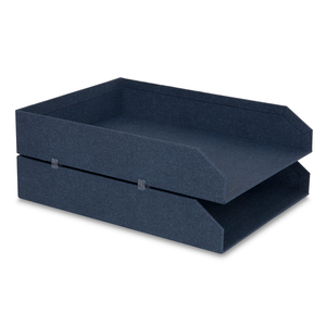Charolas para Documentos Bigso Hakan Azul 2 piezas Charolas para Documentos Bigso Hakan Azul 2 piezas