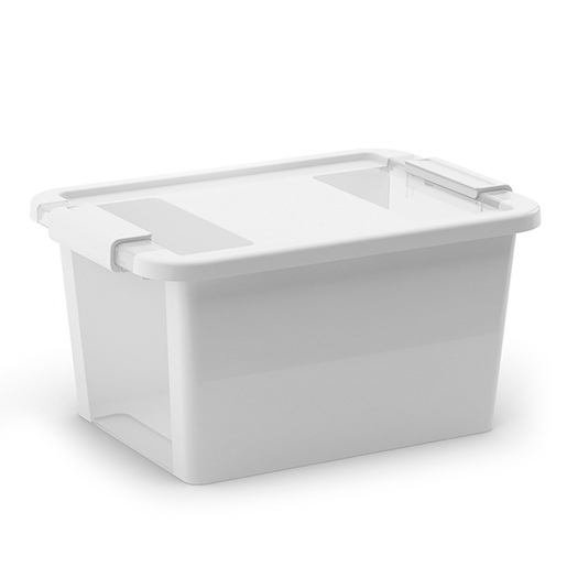 Caja de Plástico con Tapa Kis / 11 litros / 36 x 26 x 19 cm / Blanco