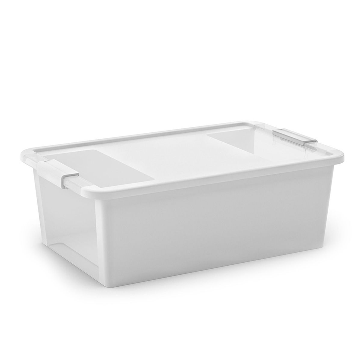 Caja de Plástico con Tapa Kis / 26 litros / 55 x 35 x 19 cm / Blanco
