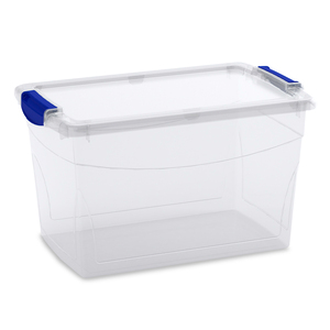 Caja de Plástico con Tapa Kis / 16 litros / 39 x 26 x 24 cm / Transparente