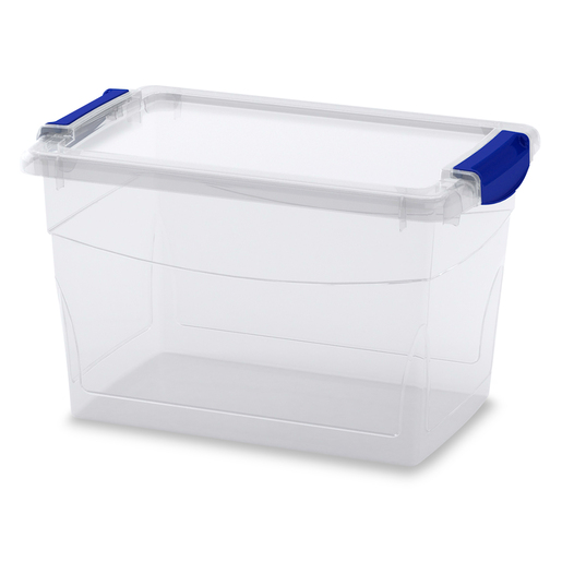Caja de Plástico con Tapa Kis / 29 litros / 47 x 31 x 27 cm / Transparente