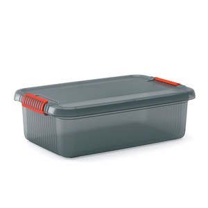 Caja de Plástico con Tapa Kis / 30 litros / 59 x 39 x 18 cm / Gris Caja de Plástico con Tapa Kis / 30 litros / 59 x 39 x 18 cm / Gris