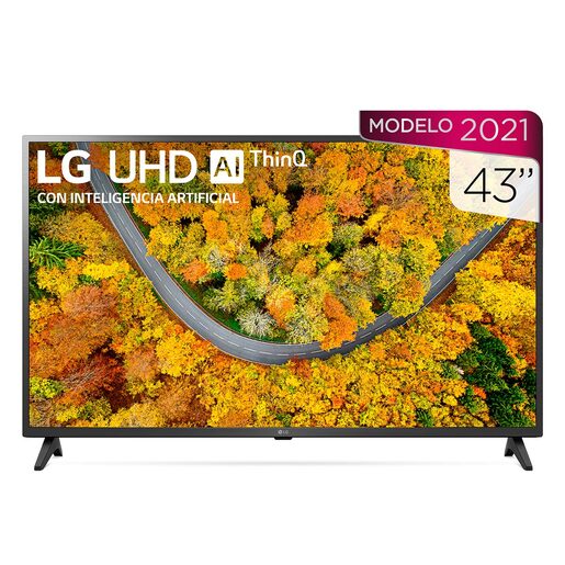 Pantalla LG Smart TV 43 pulg. 43UP7500PSF Led IA ThinQ 4K UHD HDMI