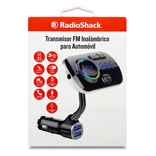 Transmisor Bluetooth RadioShack para Auto Negro