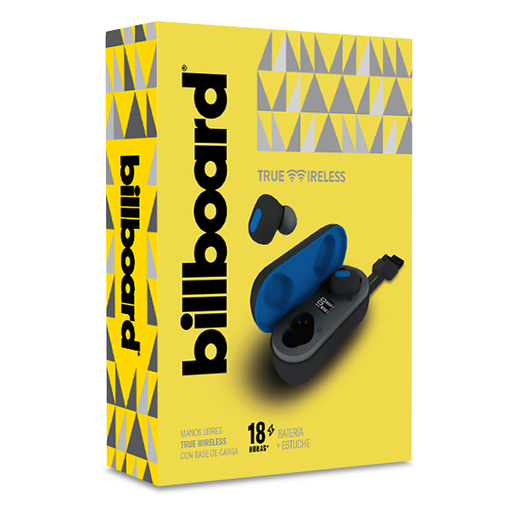 Audífonos Bluetooth Inalámbricos Billboard BB-E93317 / In ear / True Wireless / Azul con negro