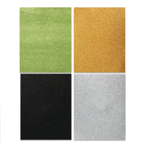 Foamy Diamantado Carta La Principal / Oro plata negro verde / 4 piezas