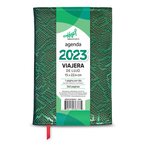 Agenda Viajera de Lujo Hazel 2023 / Verde