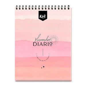Planeador de Notas Diario Kiut / Carta / Rosa