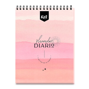 Planeador de Notas Diario Kiut / Carta / Rosa Planeador de Notas Diario Kiut / Carta / Rosa