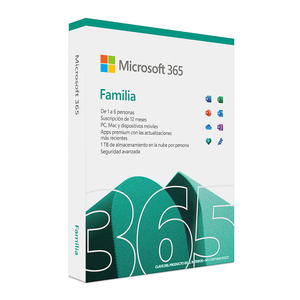 Microsoft Office 365 Familia / Licencia 1 año / 6 usuarios / PC / Laptop / Mac / Dispositivos móviles Microsoft Office 365 Familia / Licencia 1 año / 6 usuarios / PC / Laptop / Mac / Dispositivos móviles