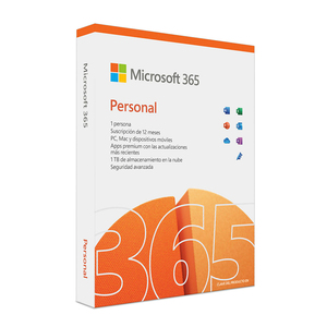 Microsoft Office 365 Personal / Licencia 1 año / 1 usuario / PC / Laptop / Mac / Dispositivos móviles