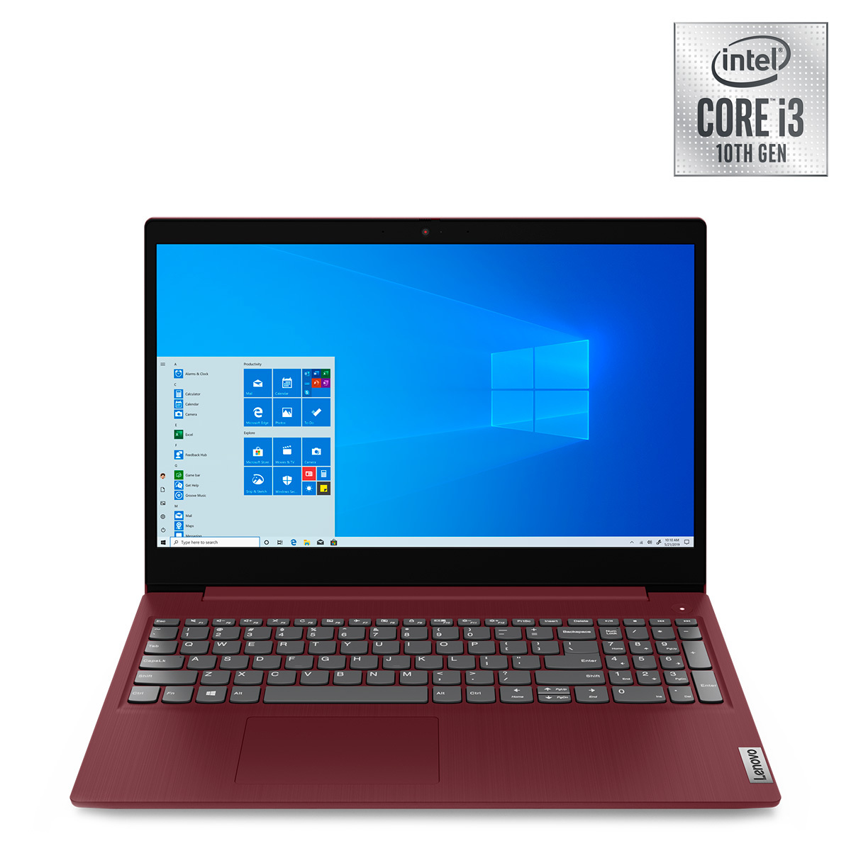 Laptop Lenovo IdeaPad 3 15IML05 / Intel Core i3 / 15.6 Pulg. / 1tb / 8gb RAM / Rojo