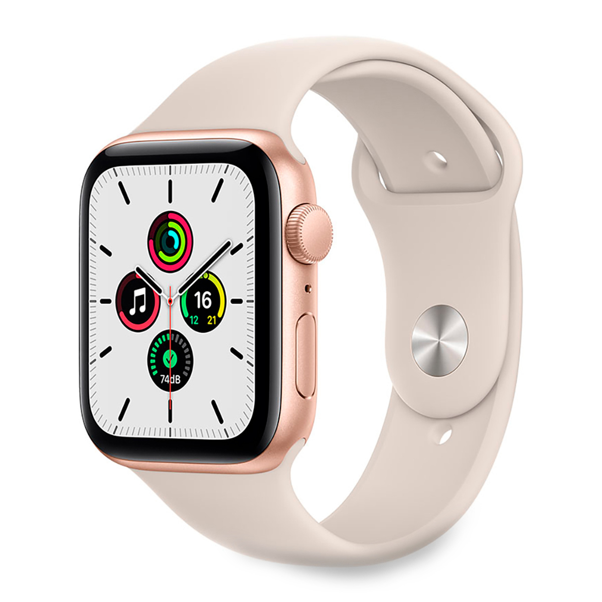 Apple Watch SE Apple MKQ53LZ/A / 44 mm / Cuerpo de aluminio / Oro con blanco