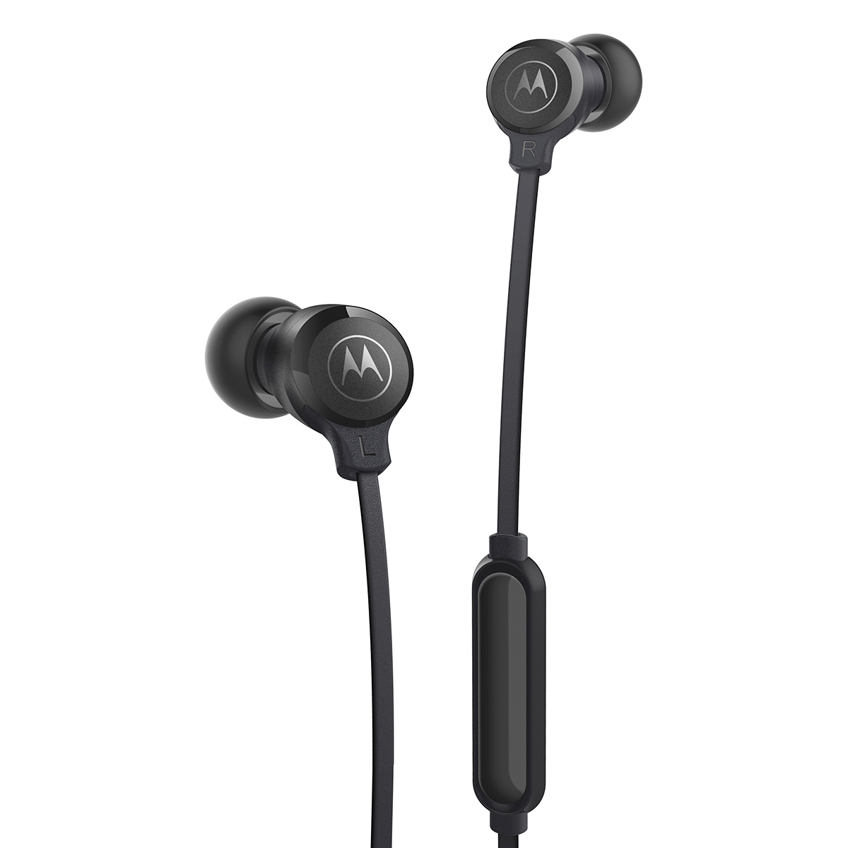 Audífonos Motorola Earbuds 3-S / In ear / Plug 3.5 mm / Cable plano / Negro