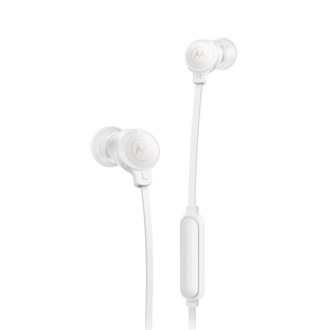 Audífonos Motorola Earbuds 3-S / In ear / Plug 3.5 mm / Cable plano / Blanco