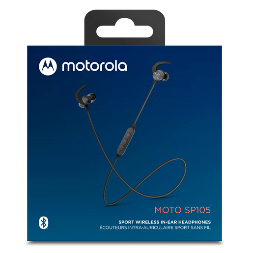 Audífonos Bluetooth Inalámbricos Deportivos Motorola Moto SP105 / In ear / Negro
