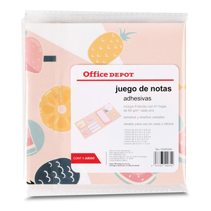 Notas Adhesivas Office Depot Frutas 41 hojas