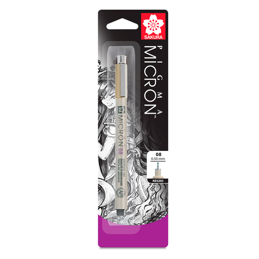 Estilografo Sakura Pigma Micron 0.8 mm Negro
