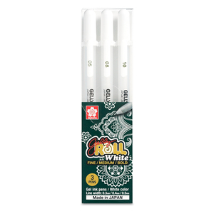 Set de Plumas Gelly Roll Sakura Tinta Blanca 3 piezas Set de Plumas Gelly Roll Sakura Tinta Blanca 3 piezas