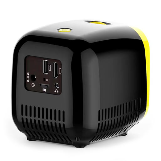  Proyector Mini HD Spectra L20 480 X 320px 2500 Lúmenes Amarillo con negro