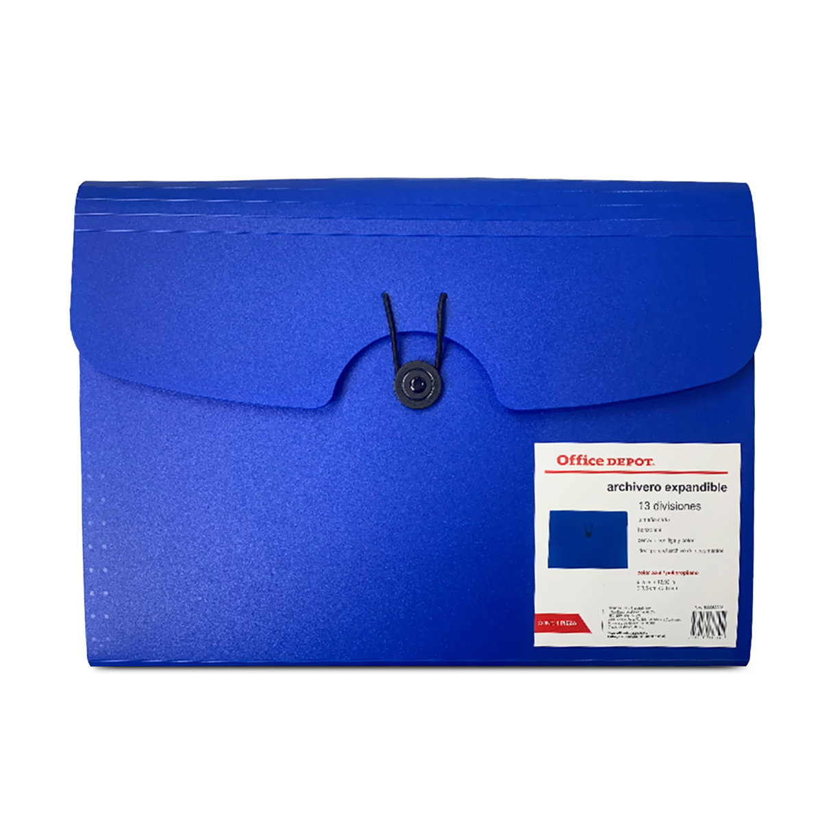 Archivero Expandible Office Depot UW-PP1008 Azul 12 divisiones | Office  Depot Mexico