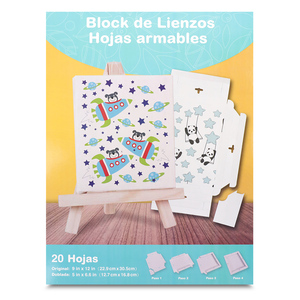 Block de Lienzos Tipo Canvas Ticher Doblables 20 hojas Block de Lienzos Tipo Canvas Ticher Doblables 20 hojas