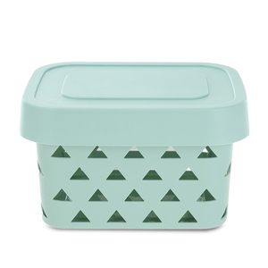 Caja de Plástico con Tapa Office Depot Triángulos Chica Verde Caja de Plástico con Tapa Office Depot Triángulos Chica Verde