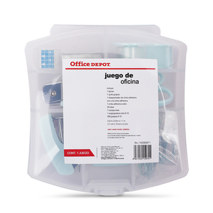 Set de Oficina Office Depot Azul  Set de Oficina Office Depot Azul