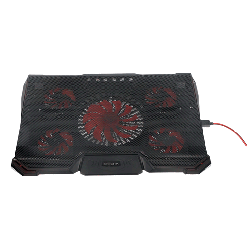 Base para Laptop con Ventiladores Spectra K33 / USB / Negro