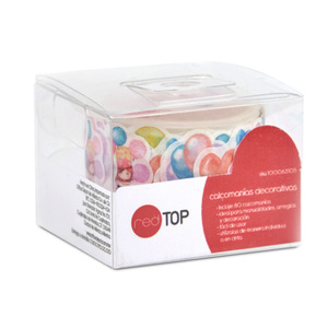 Calcomanías Decorativas Red Top Globos 80 piezas Calcomanías Decorativas Red Top Globos 80 piezas