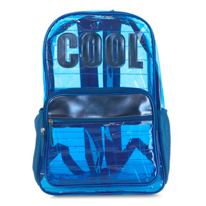 Mochila Escolar Ticher Cool Azul Transparente