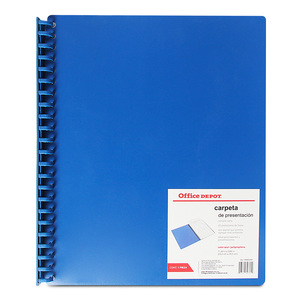 Carpeta de Presentación Carta con Protectores Office Depot Azul Carpeta de Presentación Carta con Protectores Office Depot Azul