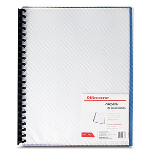 Carpeta de Presentación Carta con Protectores Office Depot Blanco Carpeta de Presentación Carta con Protectores Office Depot Blanco